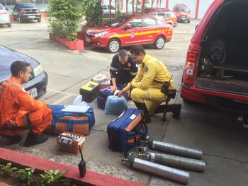 Bombeiros treinaram integrantes do Samu-BH alt