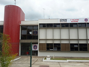 Vista frontal da sede do 7º Pelotão em Oliveira Vista frontal da sede do 7º Pelotão em Oliveira