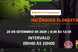 Bombeiros mobilizam empresas e entidades governamentais para prevenção aos incêndios florestais