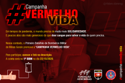 1ºBBM lança a campanha Vermelho Vida