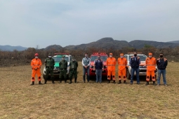 Vice-governador visita a Serra do Cipó e agradece bombeiros e forças integradas que combateram o incêndio na região