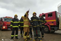 6º BBM realiza simulado de incêndio em tanque de combustível