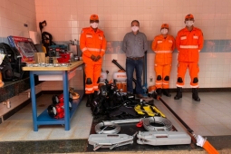 Posto Avançado de Bom Despacho recebe novos equipamentos e visita do Comandante Operacional de Bombeiros