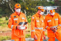Bombeiros concluem curso de pilotagem de Drone