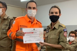 Militares do CBMMG participam de curso de Geoprocessamento no estado de Mato Grosso.