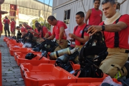 Bombeiros de Minas realizam visita técnica ao CBMEES