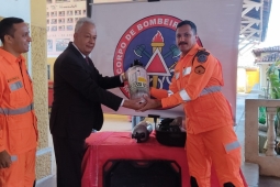 6ª Cia Ind recebe equipamentos autônomos de proteção respiratória