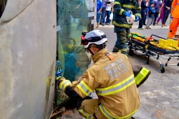 CBMMG realiza simulado no mês de prevenção aos acidentes de trânsito