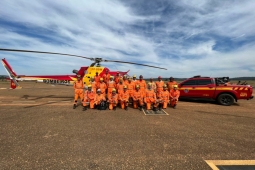 12º BBM realiza treinamento de combate a incêndio florestal e simulado de SCO em Paracatu.