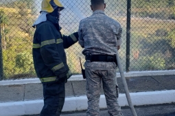Bombeiros ministram treinamento para policiais penais