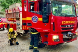 Simulado de evacuação em hospital