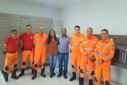Vítima de acidente visita 4ºBBM para agradecer a militares