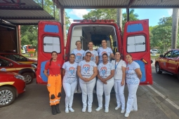 Bombeiros Militares de Conselheiro Lafaiete recebem visita técnica de alunas do SENAC