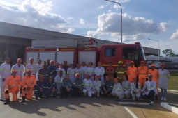 Fábrica de chocolates de Montes Claros recebe simulado dos bombeiros