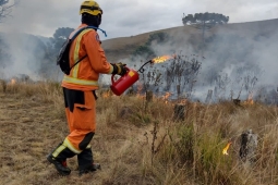 6º COB realiza Manejo Integrado do Fogo no Parque Estadual Serra do Papagaio