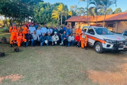 12º BBM realiza treinamento de combate a incêndios florestais para integrantes do PAM de Paracatu