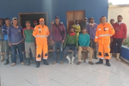 7º BBM ministra treinamento sobre prevenção e combate a incêndio em vegetação