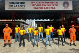Bombeiros de Barbacena iniciam ações práticas do Curso de Formação de Instrutores de Guarda-Vidas Civil