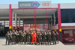 CBMMG realiza treinamento de brigada florestal para militares do Exército Brasileiro