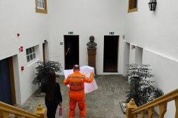 Bombeiros avaliam segurança contra incêndio antes da reabertura de importante museu em São João del-Rei