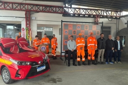2ª Companhia de Bombeiros em Barbacena recebe nova viatura e comemora ampliação do quartel
