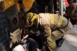 CBMMG participa de simulação de salvamento veicular na Semana Nacional do Trânsito