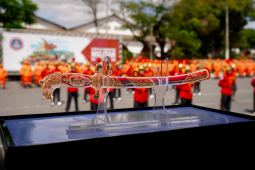 Cadetes da Turma Guarani recebem o Espadim Dom Pedro II na Academia de Bombeiros Militar
