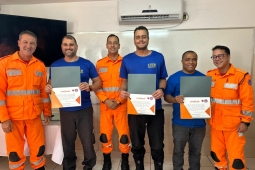Bombeiros realizam formatura do Curso de Formação de Instrutores de Brigadistas em Barbacena