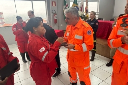 Brigada Municipal de Carandaí completa um ano de atuação e reforça parceria com o CBMMG