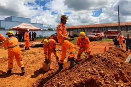Simulado de deslizamento integra forças de segurança e saúde em Paracatu