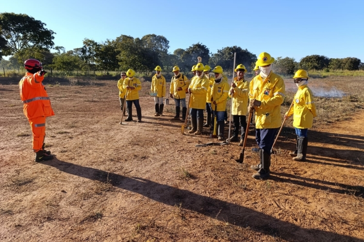Bombeiros de Unaí reforçam atuação em incêndios florestais em treinamento com Brigadistas Florestais
